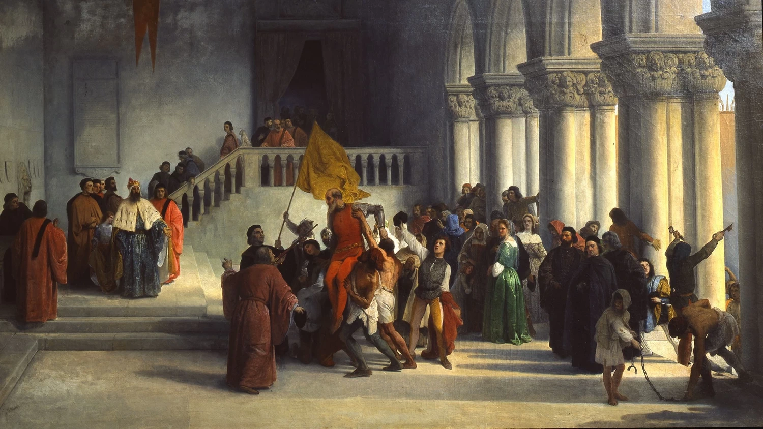 La scarcerazione di Vittor Pisani - 1840, Accademia di Belle Arti di Brera, Milano
